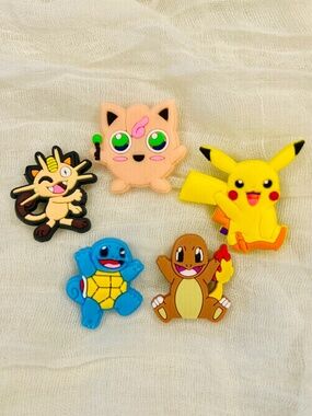 Pokemon Croc Charms, Jibbitz - Set #6